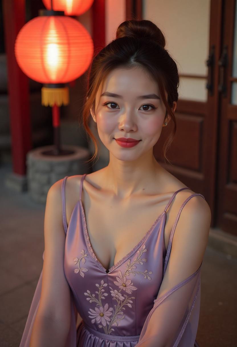 金鱼灯笼夜海报